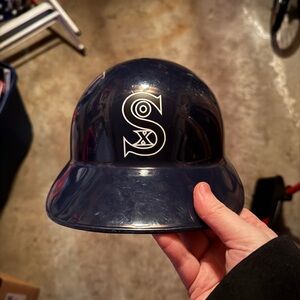 White Sox Navy Blue Baseball Helmet with Logo